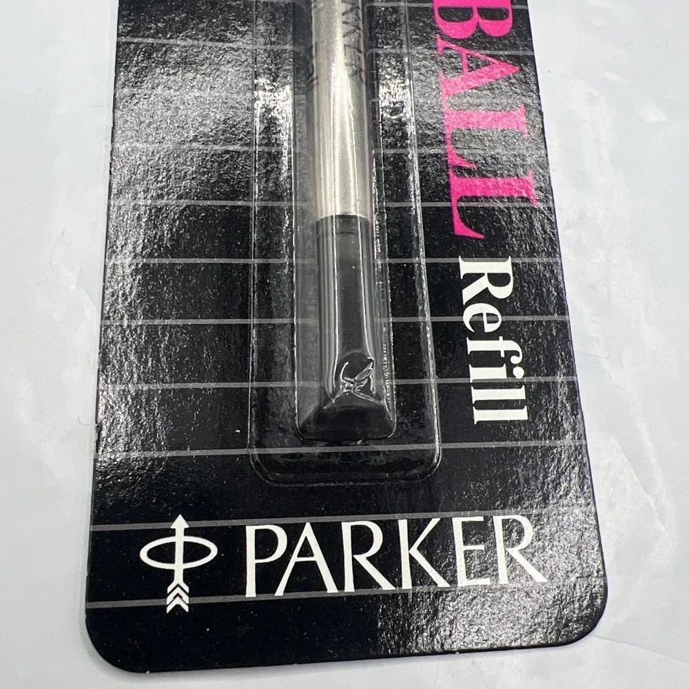 Vintage Parker Rollerball Pen Refill Black Medium 0.8mm 30215 Made in USA 1991